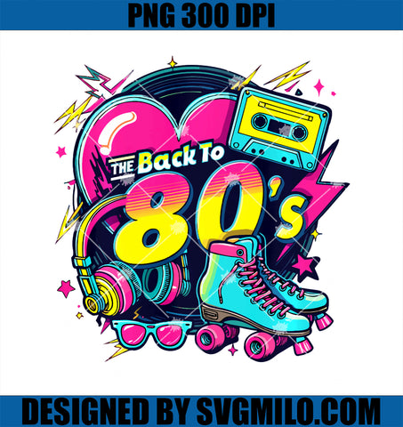 Back To 80s 1980s PNG, Style Eighties Retro Party PNG