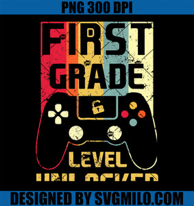 Back To School 1st Grade Level Unlocked PNG, Video Game Switch PNG