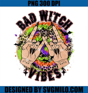 Bad Witch Vibes PNG, Spooky Season PNG, Halloween Witch Hand  PNG