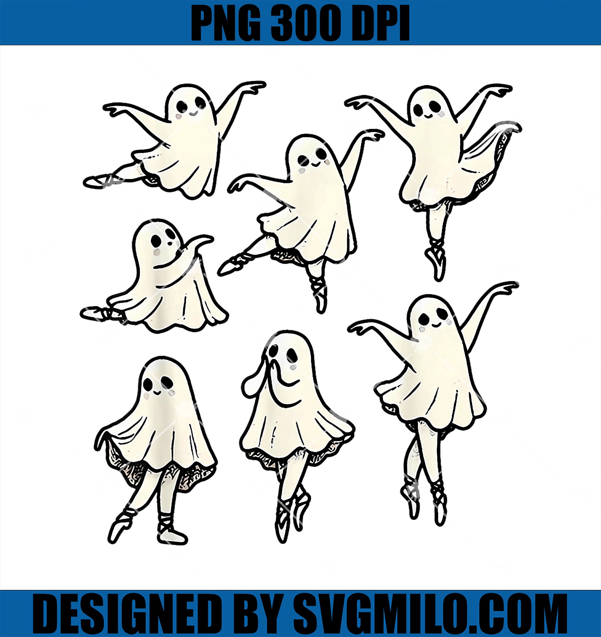 Ballet Ghost Ballet Dancer Spooky Dance Teacher Halloween PNG