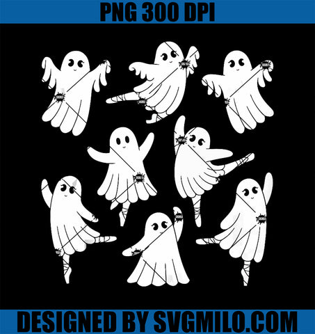 Ballet Ghost Ballet Dancer Spooky PNG, Ghost Cute Dance Halloween PNG