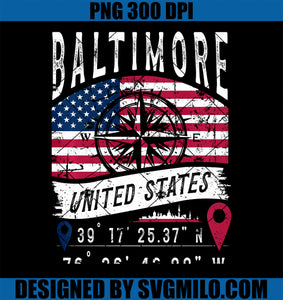 Baltimore United States Flag GPS Coordinates Baltimore PNG