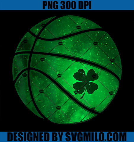 Basketball Shamrock Lucky Clover Irish PNG, St Patrick's Day Boys PNG