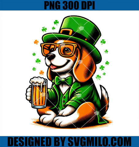 Beagle Saint Paddy's Day PNG, Lover Dog PNG