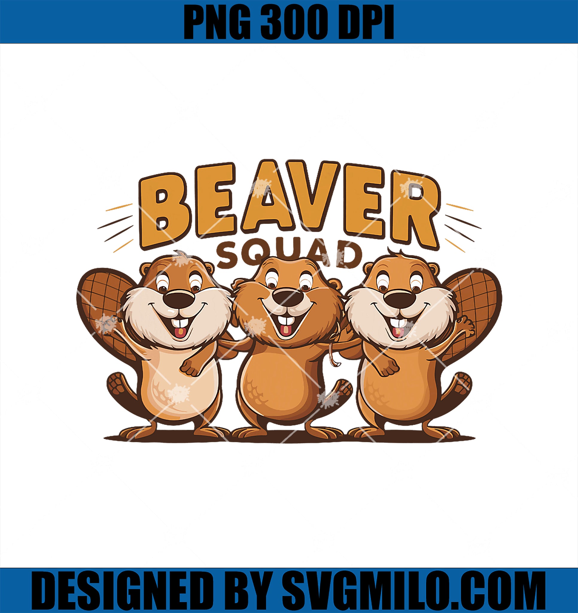 Beaver Squad Tshirt for Beaver Lover PNG