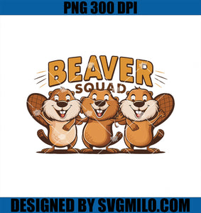 Beaver Squad Tshirt for Beaver Lover PNG