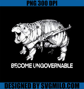 Become Ungovernable PNG, Funny Moo-Deng PNG