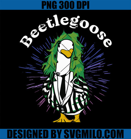 Beetlegoose PNG, Funny Silly Goose Spooky PNG