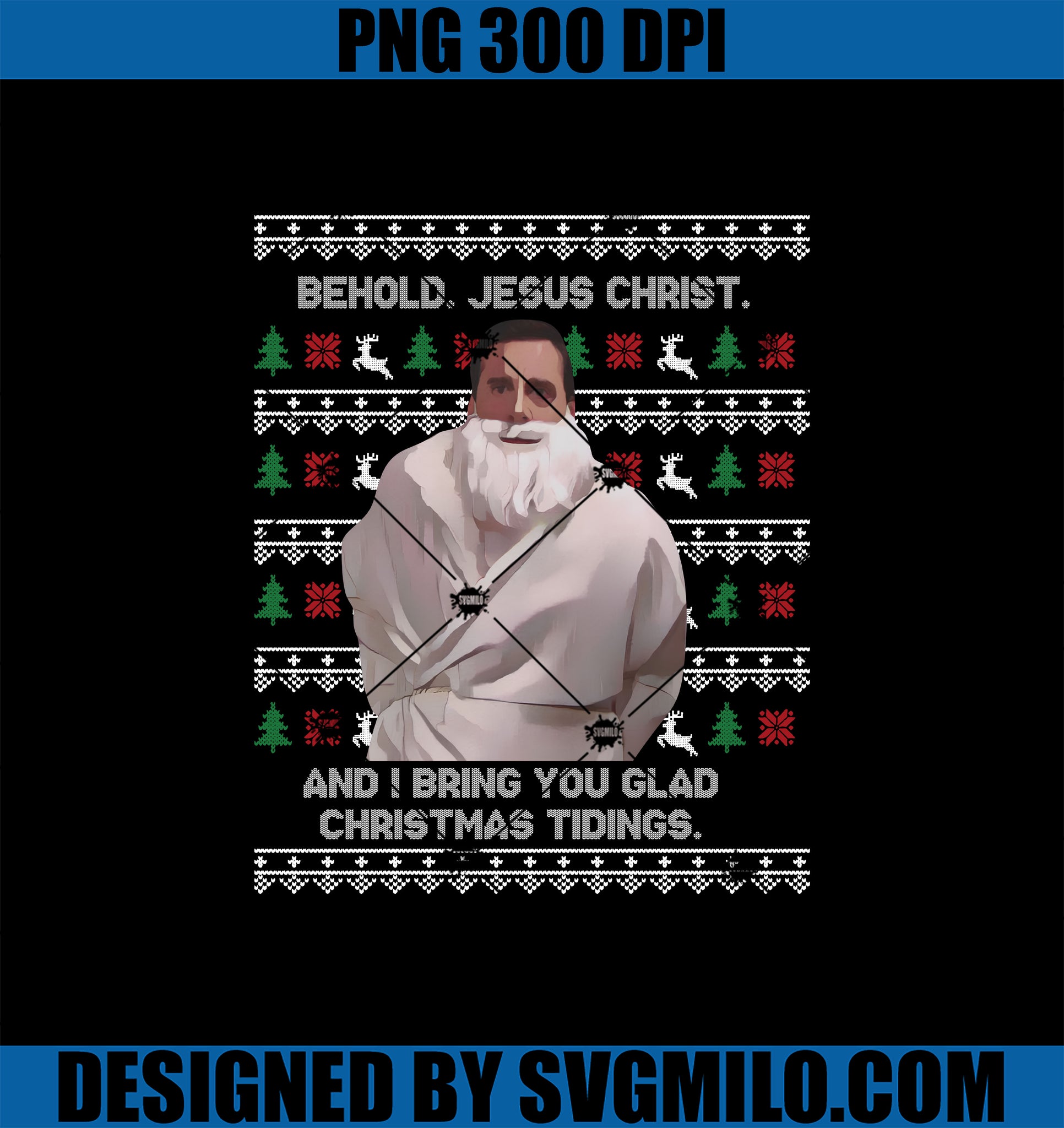 Behold Jesus Christ And I Bring You Glad Christmas Tidings PNG