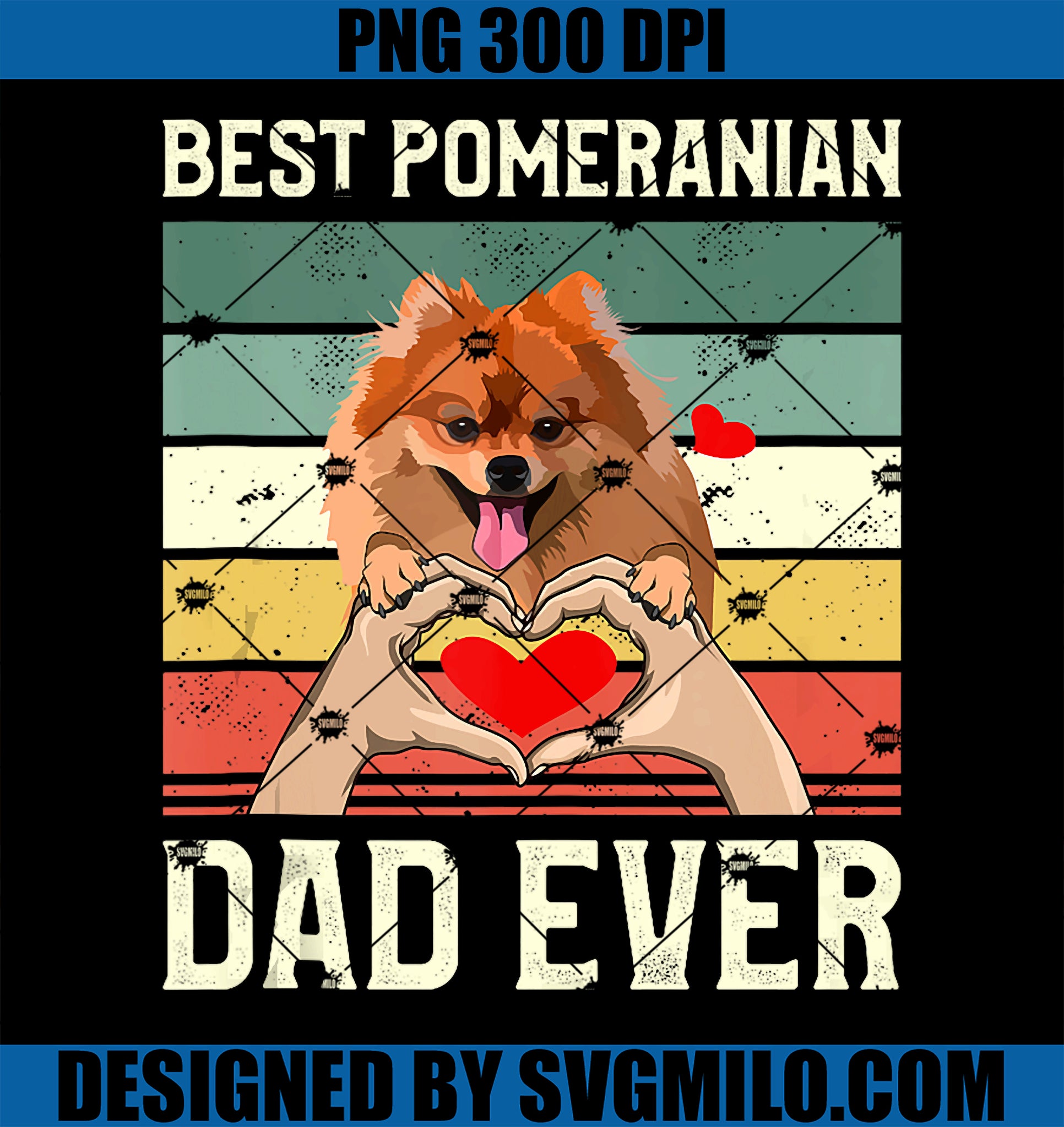 Best Pomeranian Dad Ever Pomeranians Toy German Spitz PNG