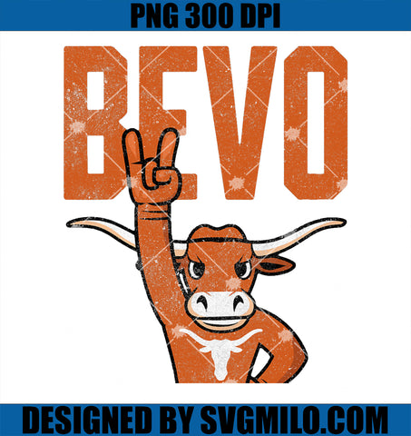 Bevo Longhorn Bull Vintage Retro PNG