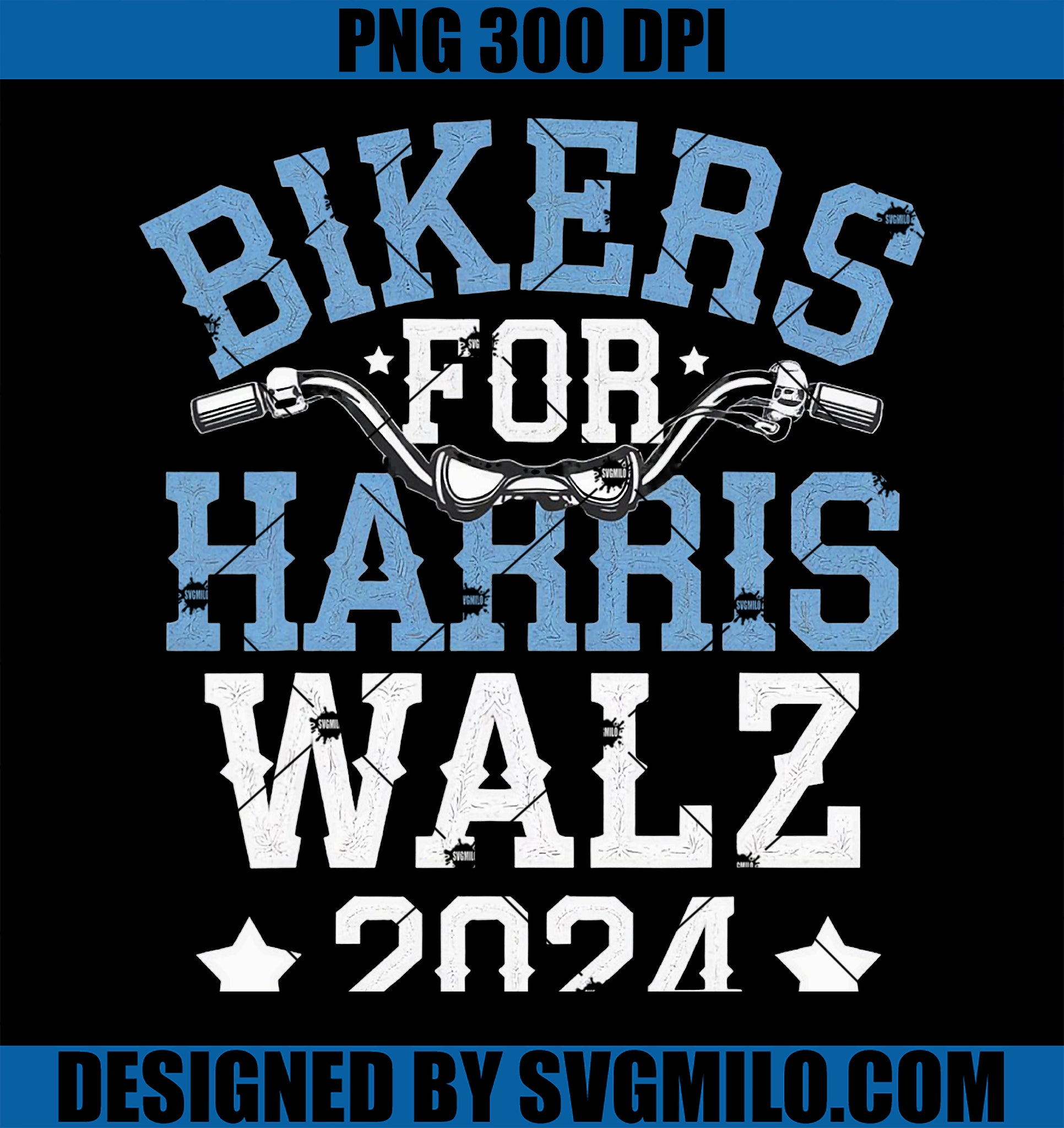 Bikers For Harris Walz 2024 PNG, Harris Waltz 2024 Election PNG