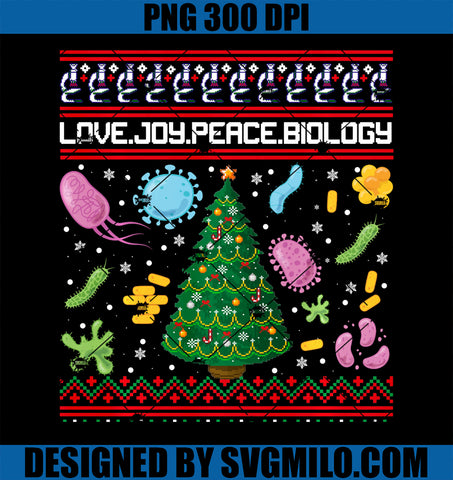 Biology Funny Biologist Scientist Christmas PNG