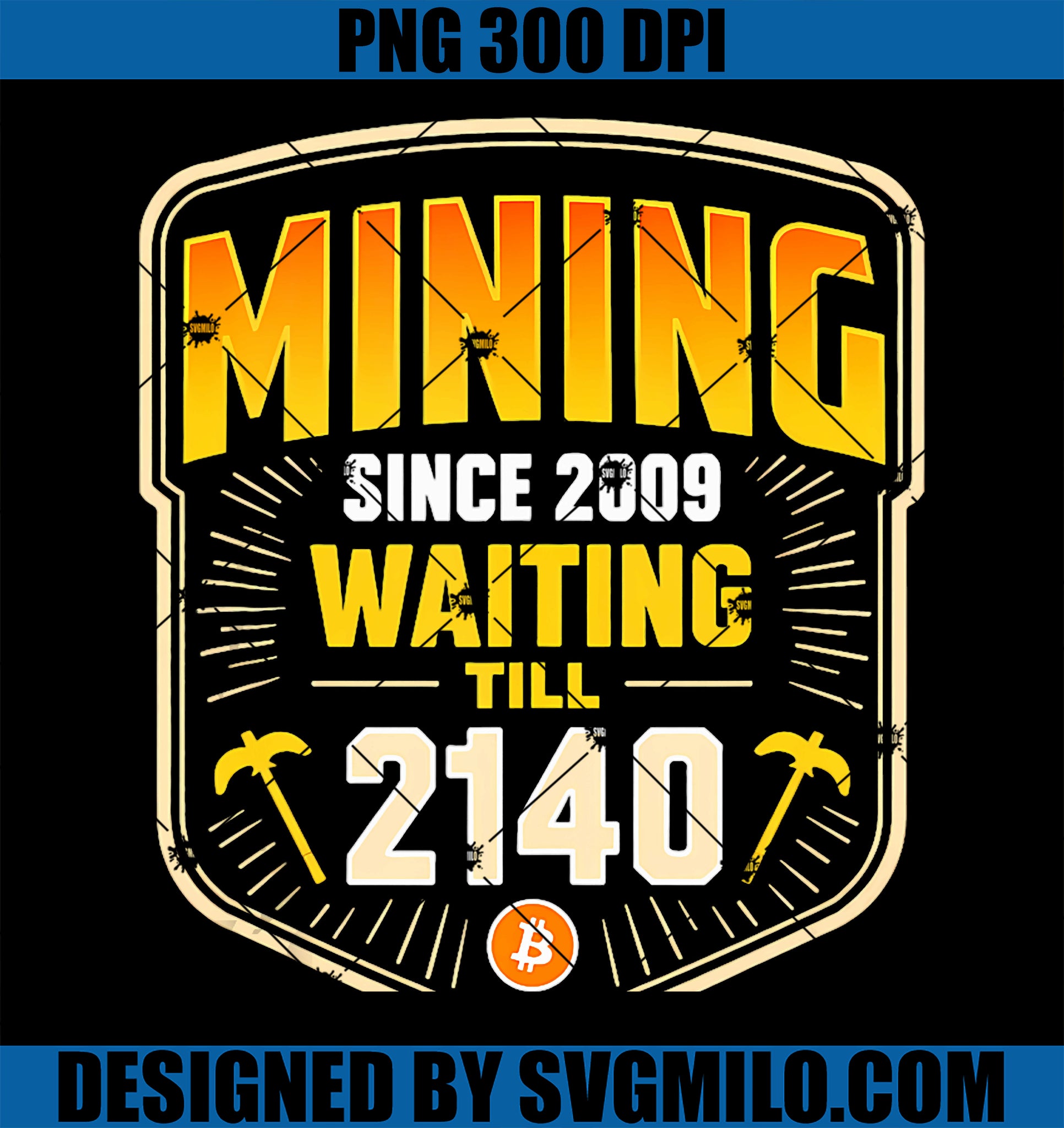 Bitcoin Mining since 2009 waiting till 2140 Blockchain PNG