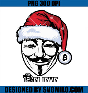 Bitcoin Satoshi Santa Believe in Crypto Currency PNG