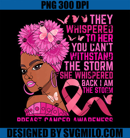 Black Girl Breast Cancer Awareness Month For Black Women PNG