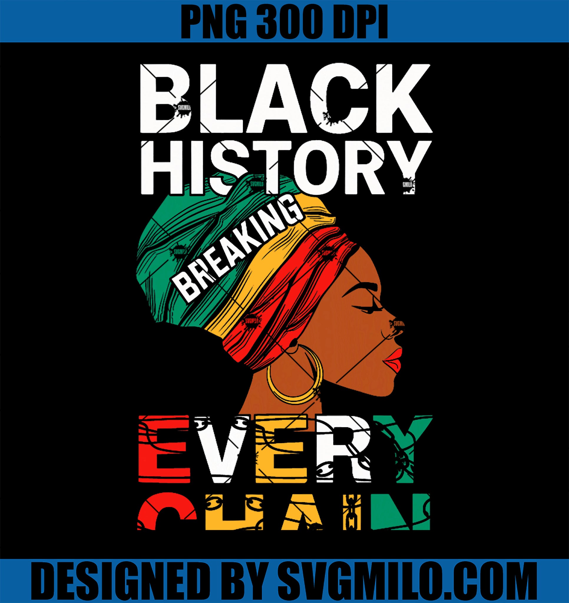 Black History Breaking Every Chain PNG, Black History Month PNG