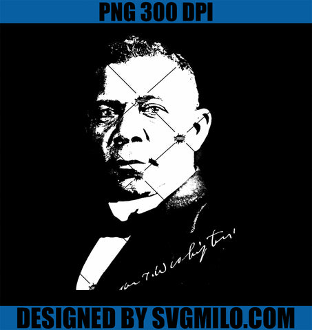 Black History Month Booker T PNG, Washington Silhouette PNG