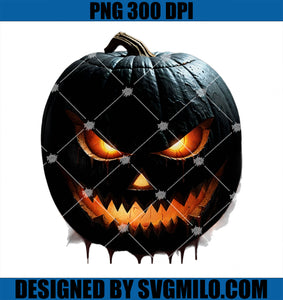 Black Pumpkin Halloween Spooky PNG