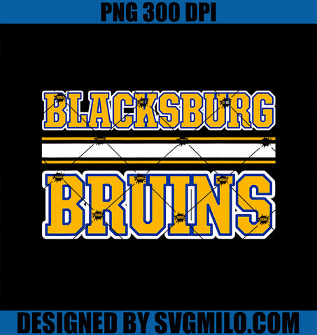 Blacksburg Bruins Horizontal Stripes PNG