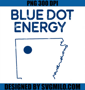 Blue Dot Energy Vote For Harris in Arkansas US Election 2024 PNG