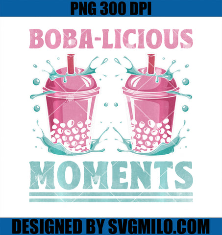 Boba-licious Moments Milk Tea Bubble Tea Boba Pearl Lover PNG