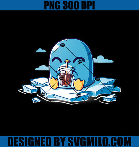 Boba Penguin Anime Kawaii PNG, Bubble Tea Penguins Boba PNG