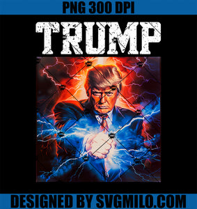 Bold President Trump Merch Feel The Thunder PNG, Trump Hero PNG