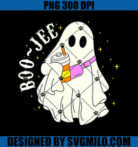 Boo-Jee Stanley Tumbler Inspired Ghost PNG, Halloween Spooky PNG