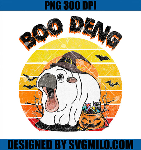 Boo Deng PNG, Funny Hippo Halloween Moo Deng Baby Pigmy Hippo PNG