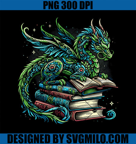 Book Dragon Reading Lover PNG