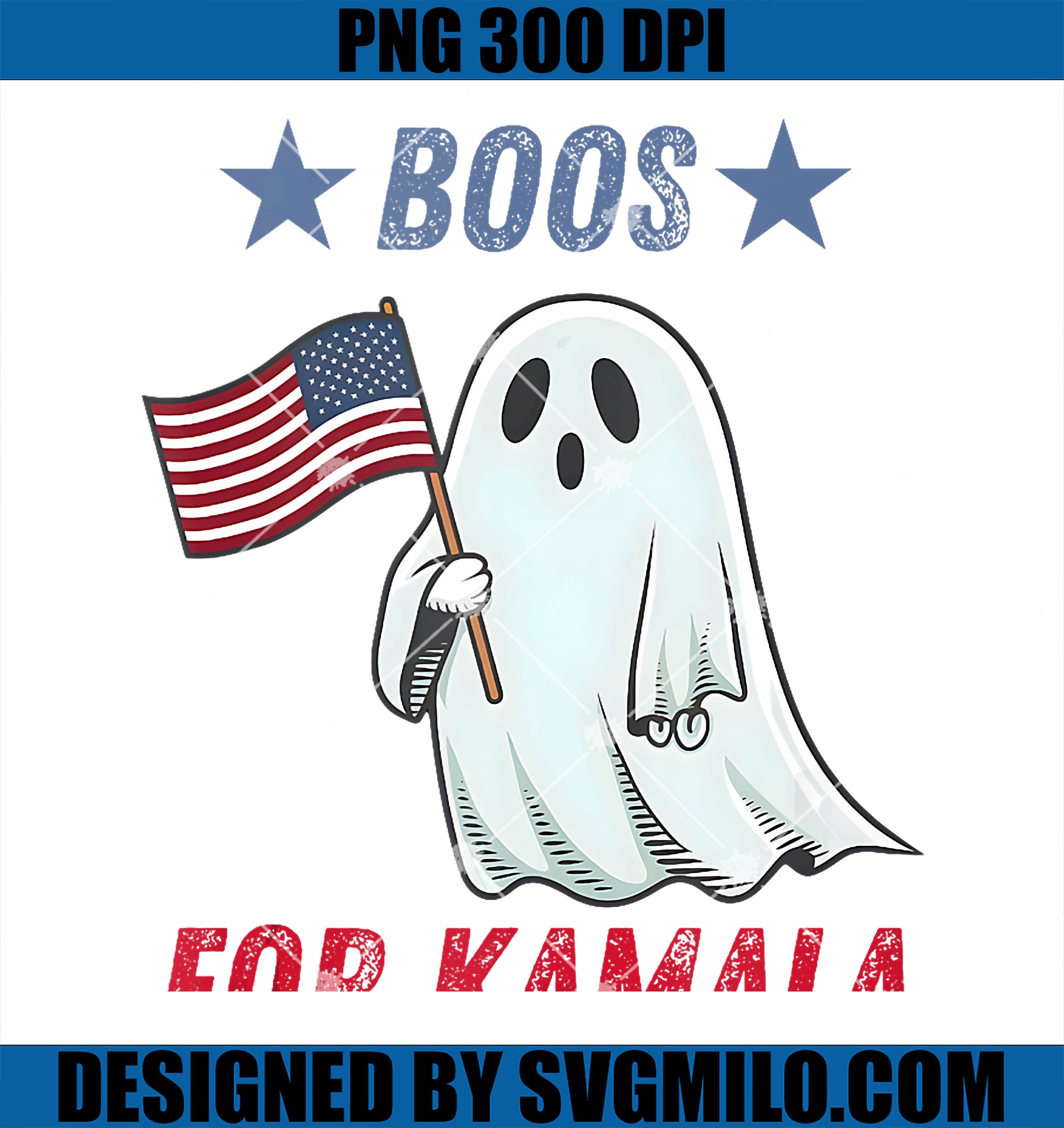 Boos For Kamala Funny Halloween PNG