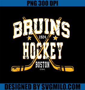 Boston Bruins Stars Black Officially Licensed PNG