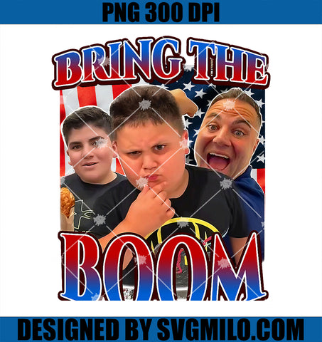 Bring The Boom Rizzler PNG, Funny Joke Gifts US Flag PNG