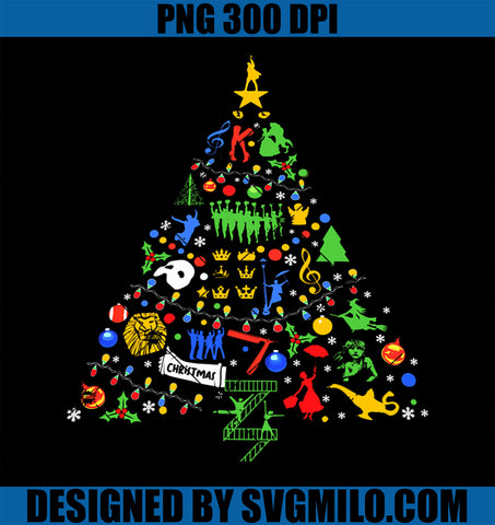 Broadway Musical Theatre Christmas Tree PNG