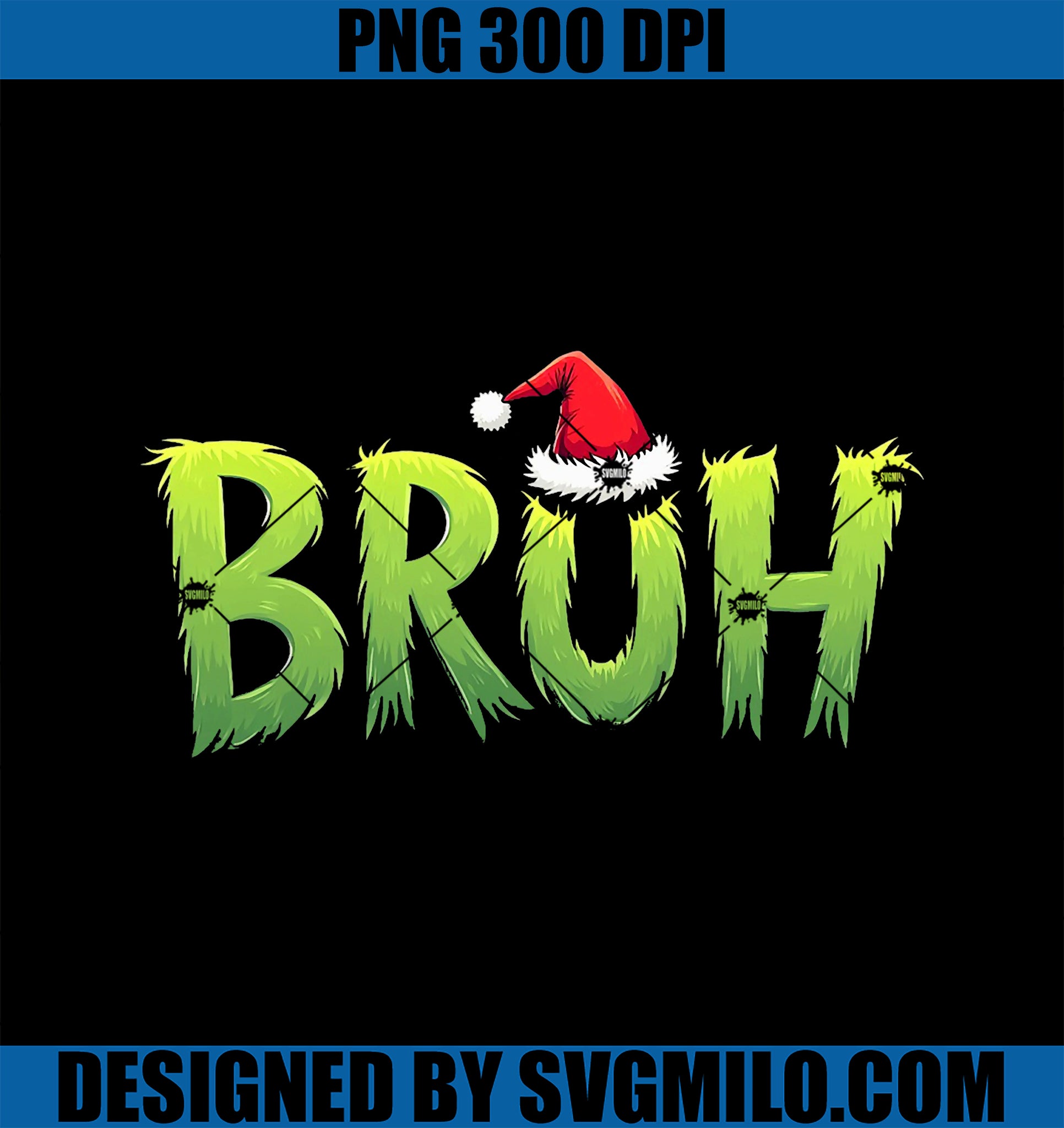 Bruh Christmas PNG, Grinchmas PNG