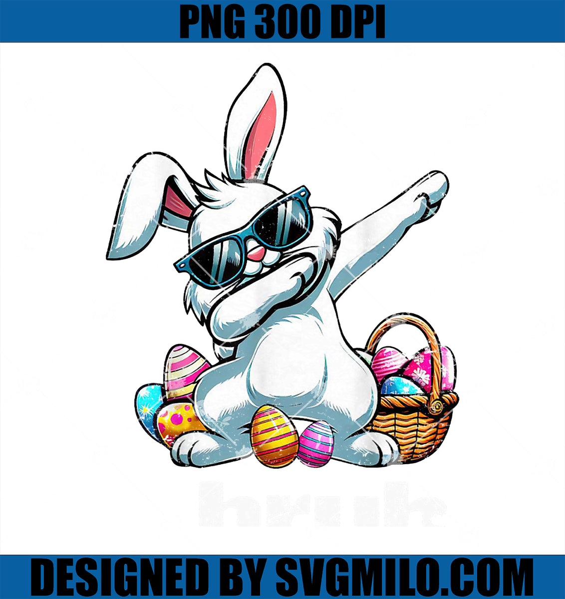 BruhDabbingBunnyMemeFunnyPNG_SayingBrokidsBoysEasterPNGcopy_1200x1200 ...