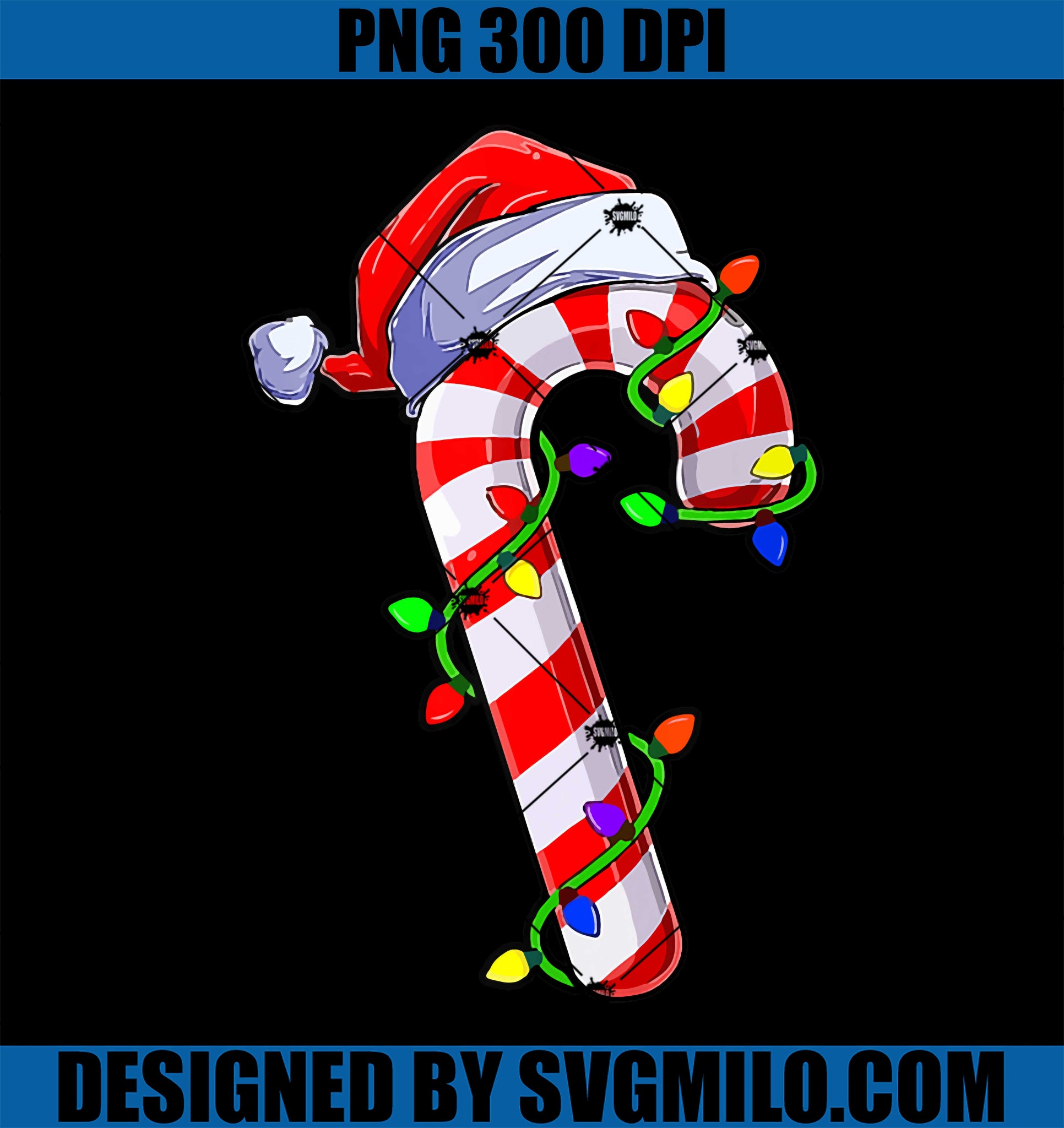 Candy Cane Crew Santa Christmas PNG, Santa Candy Crew PNG