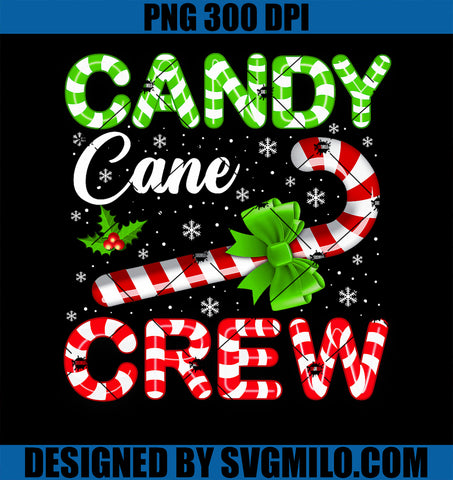 Candy Cane Crew Christmas PNG