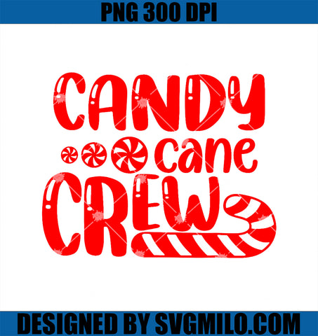 Candy Cane Crew Matching Family Group Candy Lover PNG