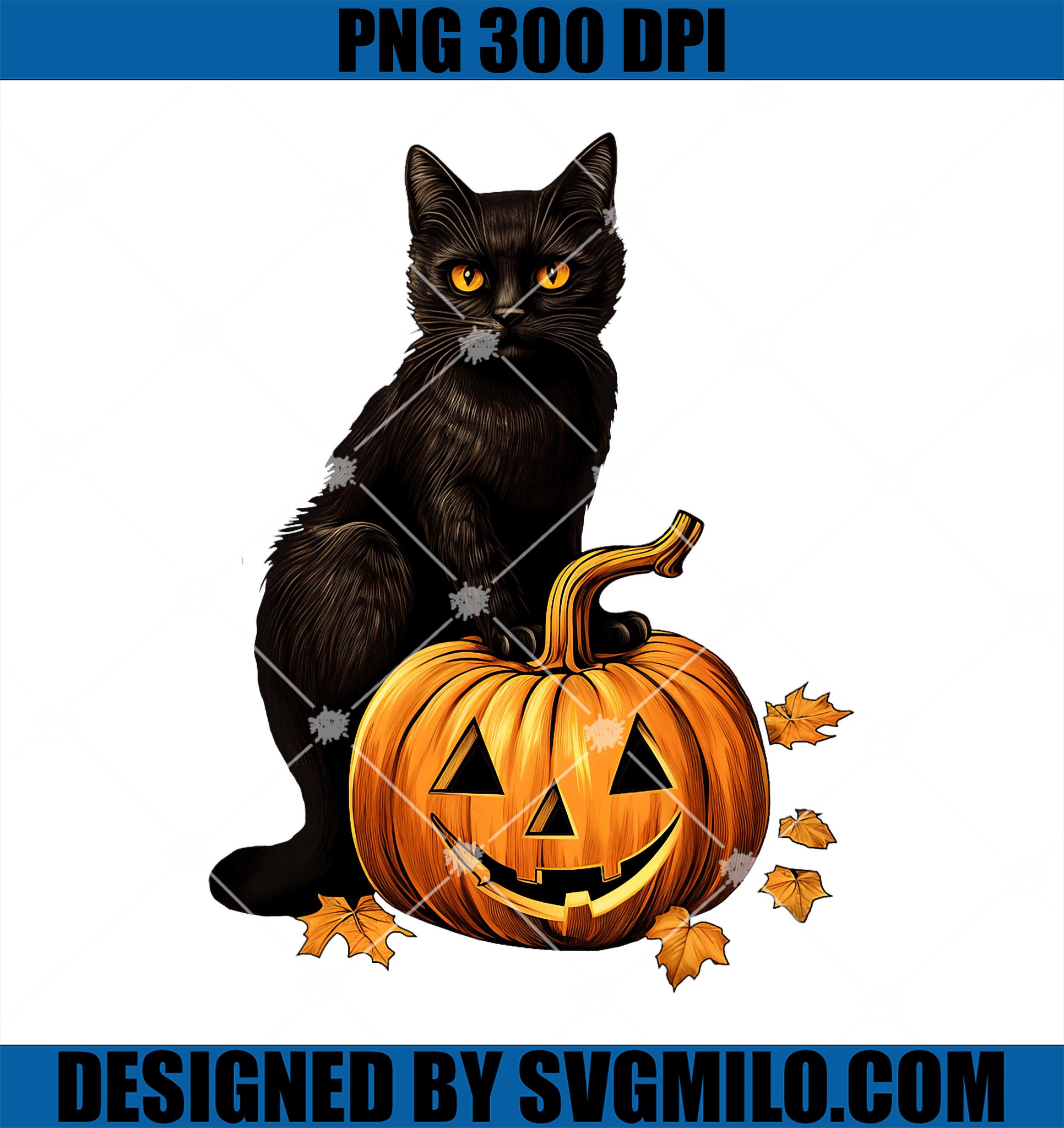 Cat Black Halloween PNG, Pumpkin Cat PNG, Cat Pumpkin PNG