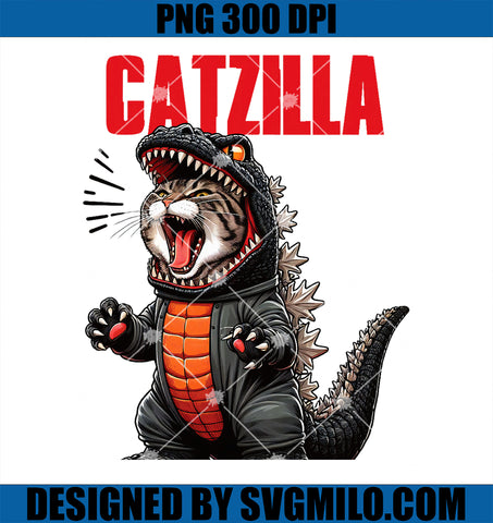 Cat Kitty Catzilla PNG, Cat Moms Cat Dads Pet Lovers PNG