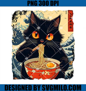 Cat Ramen Japanese PNG, Funny Graphic s Kawaii Cat Anime PNG