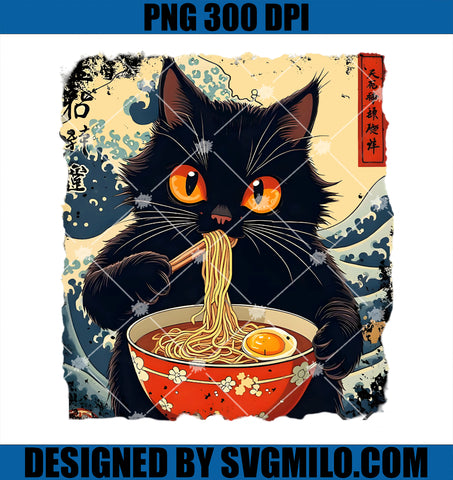 Cat Ramen Japanese PNG, Funny Graphic s Kawaii Cat Anime PNG