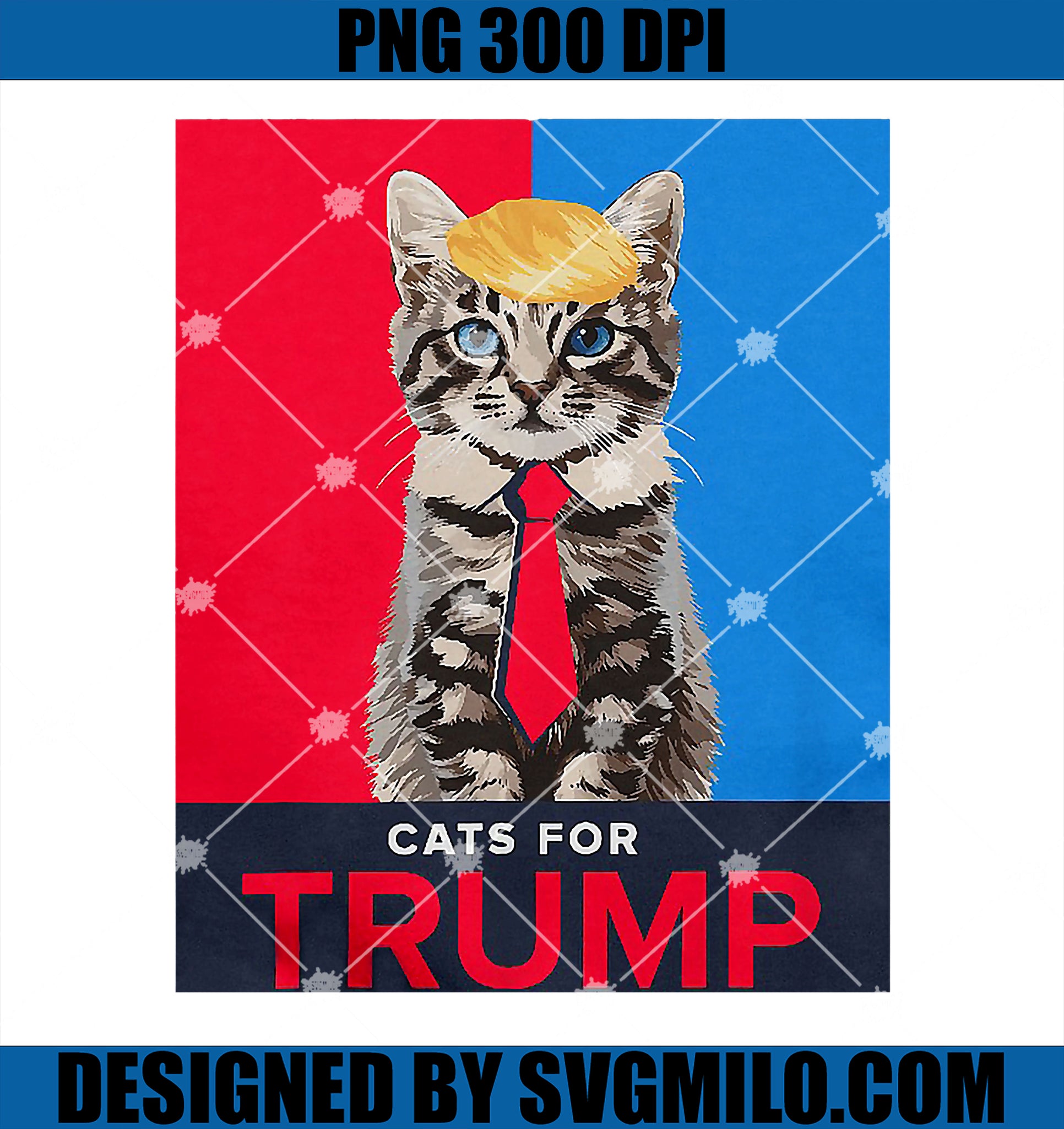 Cats For Trump 2024 PNG, Funny Tee For Vance Trump PNG