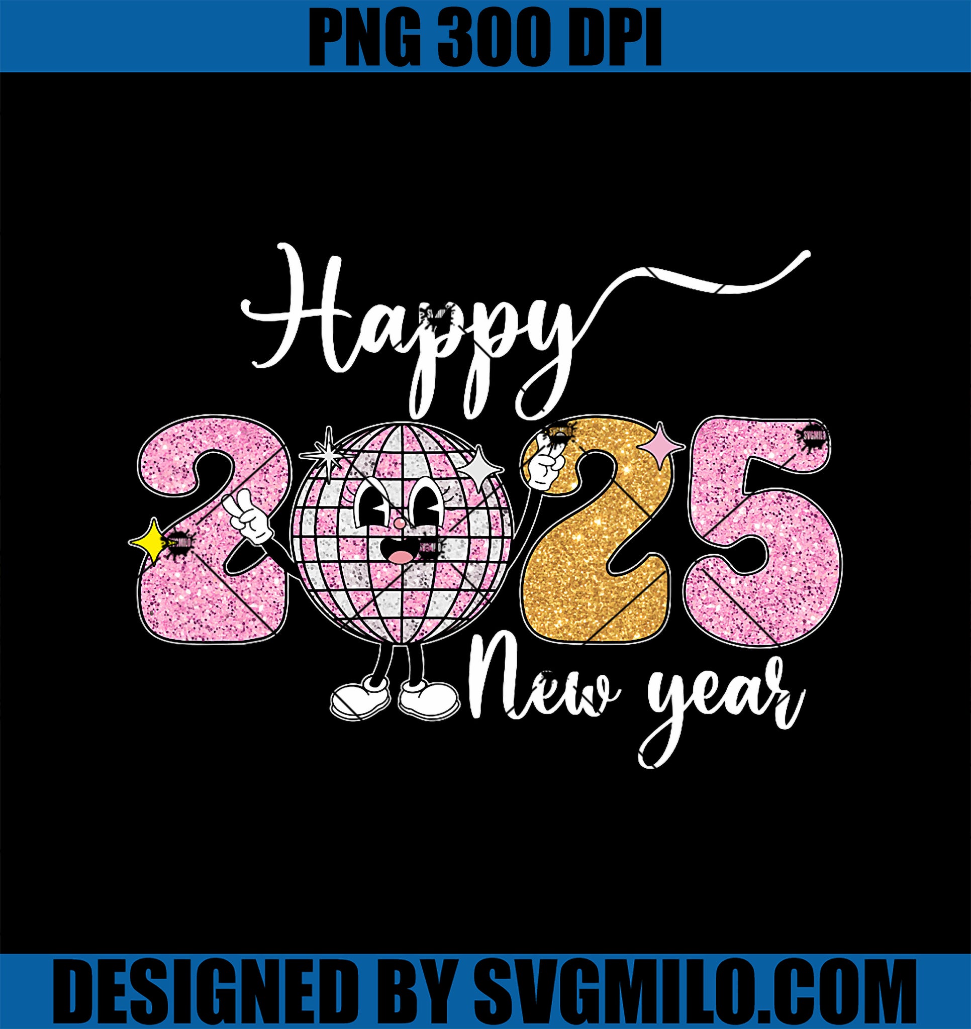 Celebration 2025 Happy new Year 2025 PNG