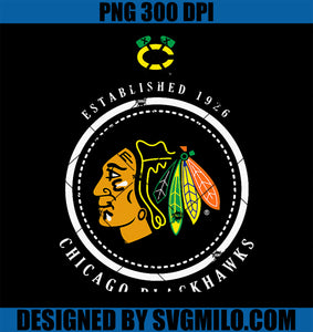 Chicago Blackhawks Est 1926 Red Officially Licensed PNG