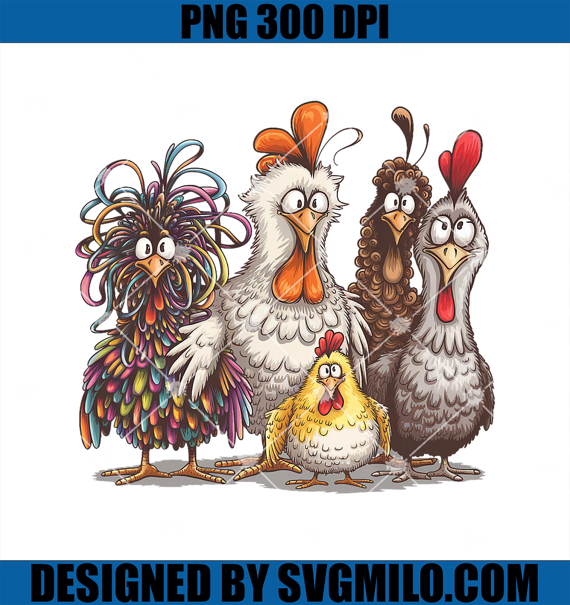 Chicken Art Crazy Chicken PNG