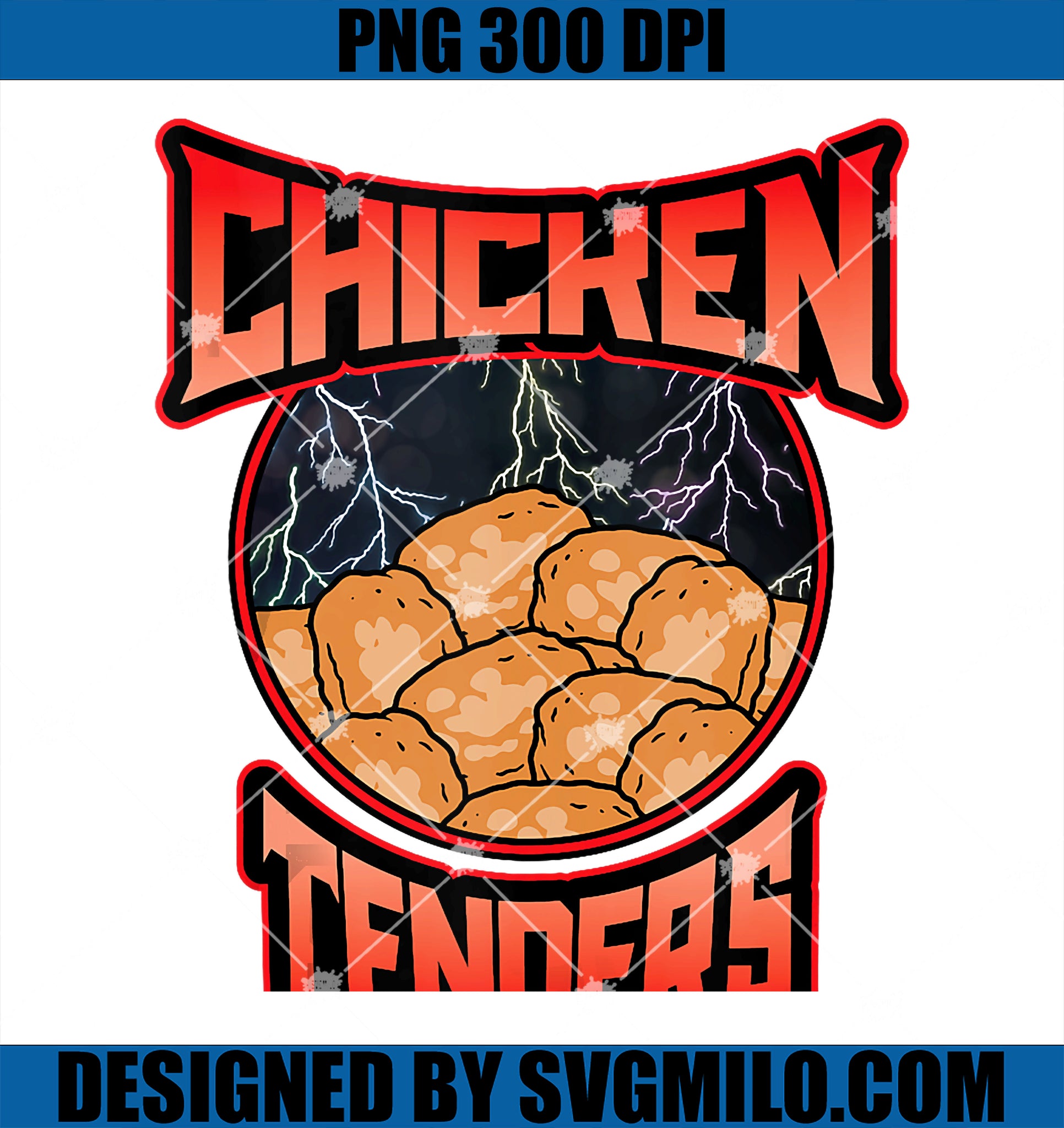 Chicken Tenders PNG, Funny Tendies Rock Music Foodie PNG