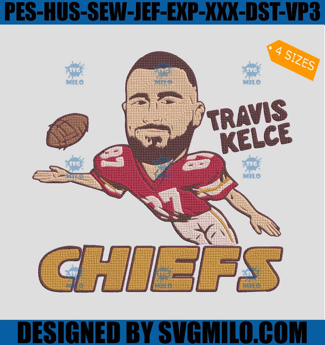 Chiefs Kansas City Embroidery Design, American Football Embroidery Design